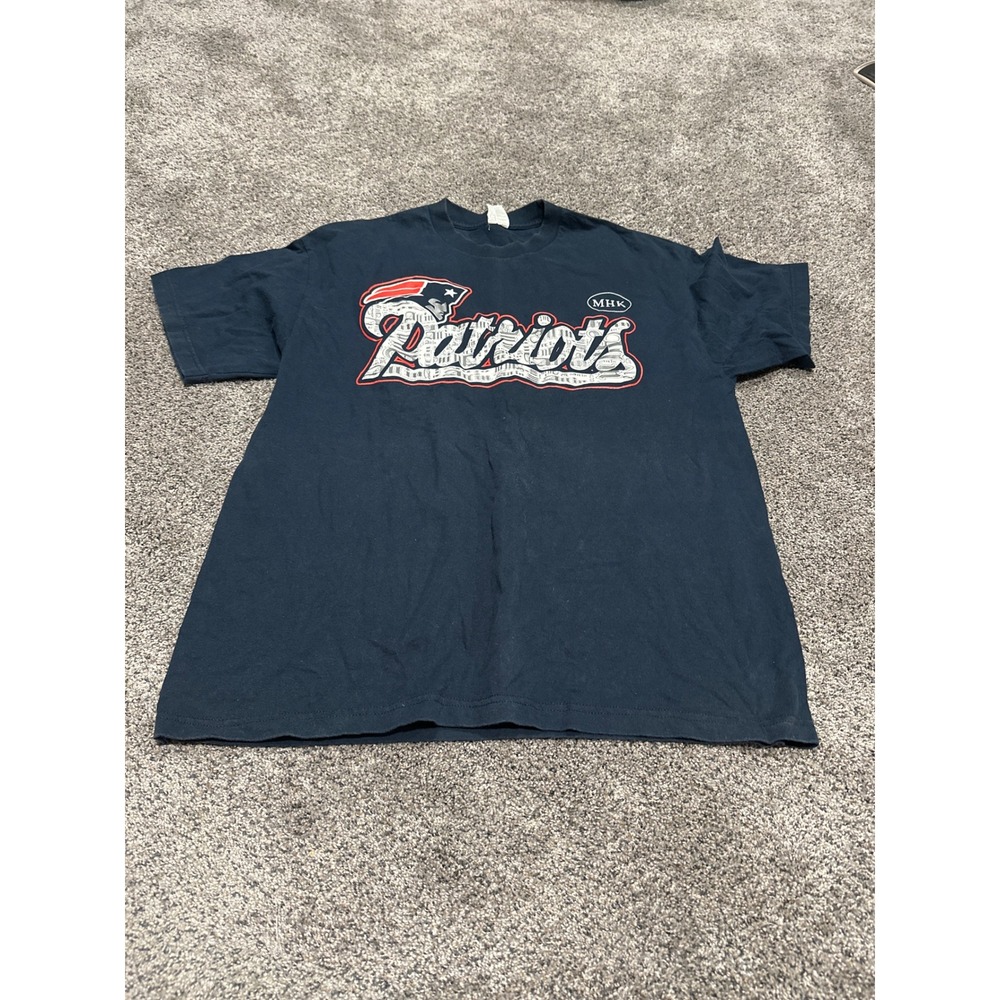 New England Patriots Super Bowl XLVI Redemption‎ T-Shirt Mens XL Alstyle Blue